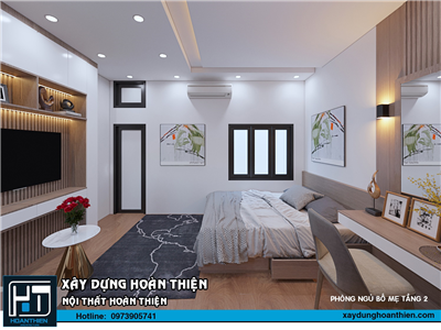 Thiết kế, Thi công nội thất nhà ống 4 tầng tại hải phòng